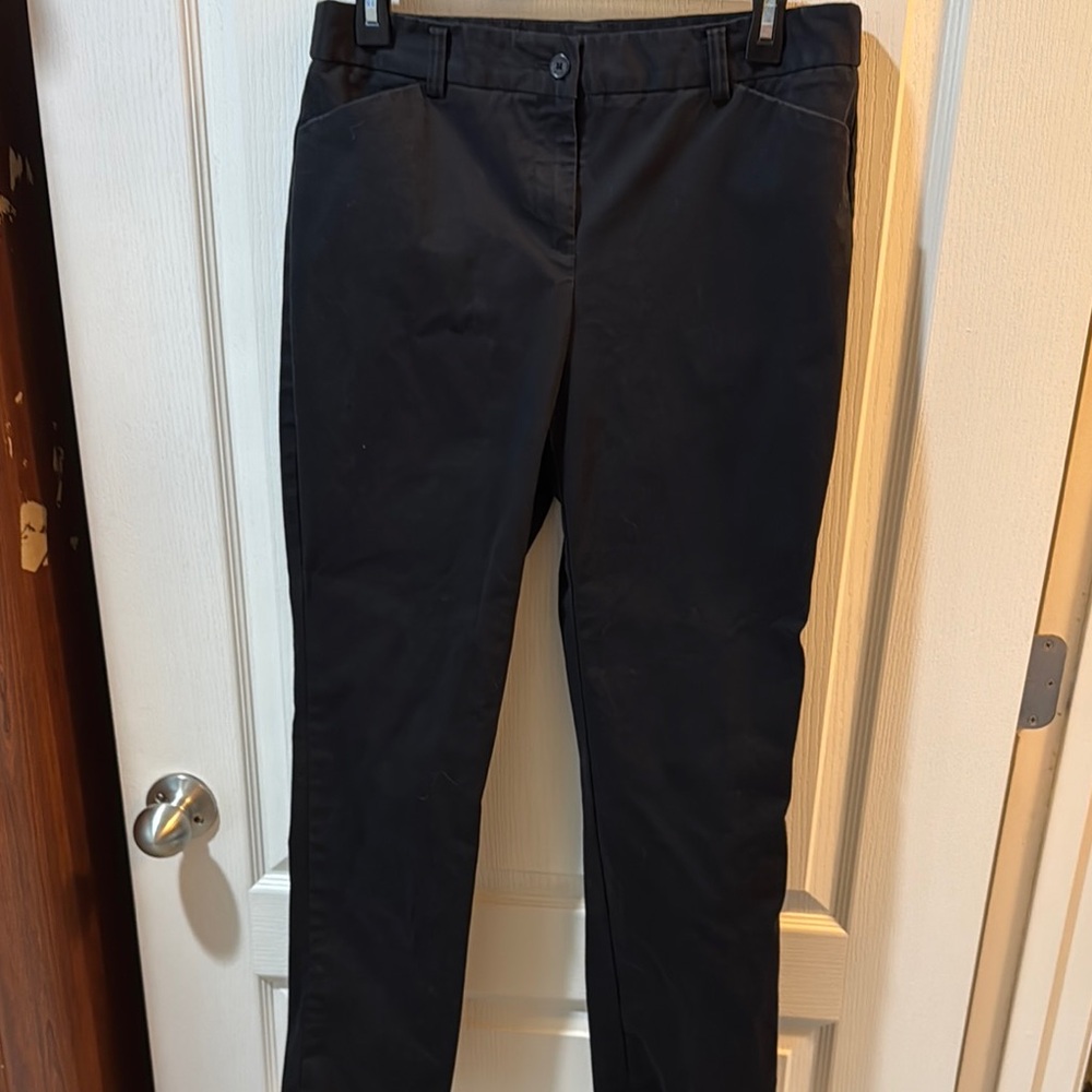 Jones New York Black Straight Leg Pants